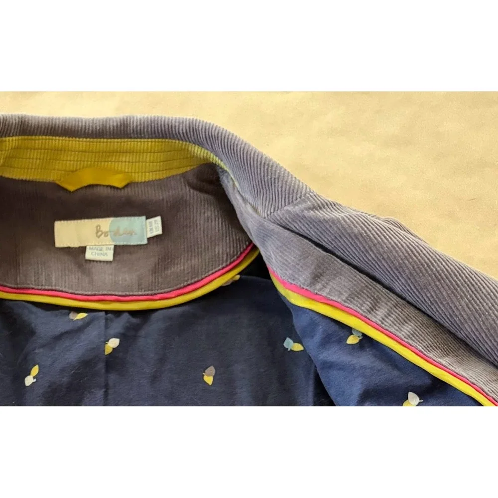 Boden Womens Corduroy Cord Purple Blazer Lined Buttons US 2/UK 6 Academia Preppy - Picture 6 of 13